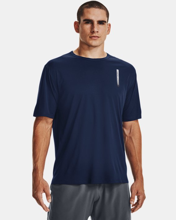 Men's UA CoolSwitch Short Sleeve in Blue image number 0